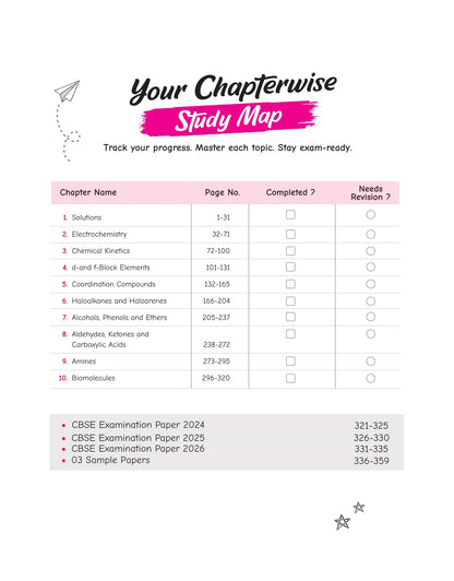 Arihant CBSE Question Bank Class 12 Chemistry For Board Exam 2027 | Chapterwise PYQs (2026–2016) with Revision Theory, Detailed Solutions, Exam Tips & Sample Papers As per Latest CBSE Syllabus
