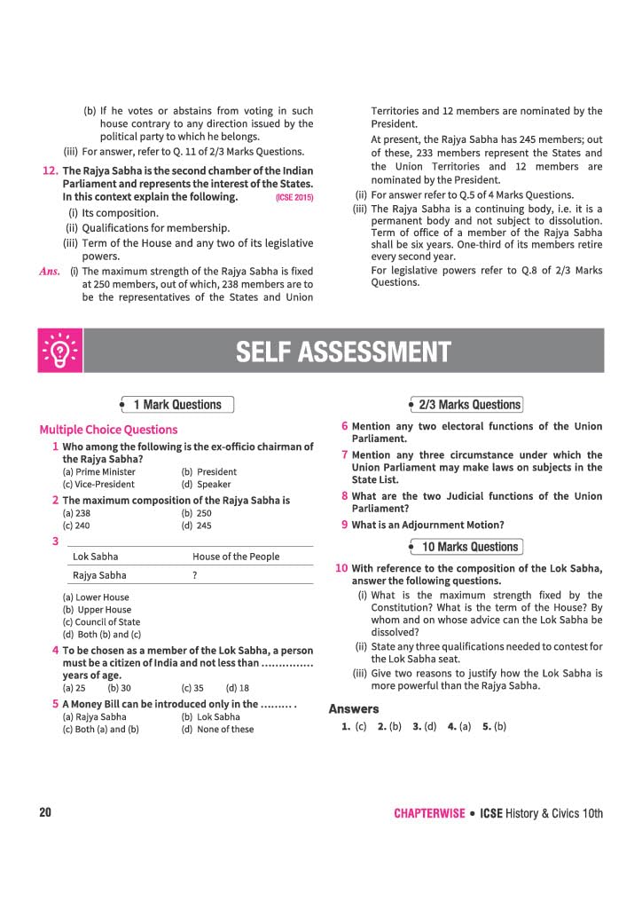 Arihant ICSE Question Bank Class 10 History & Civics For Board Exam 2027 | 26 Years Chapterwise & Topicwise PYQs (2026–2001) with Detailed Step-by-Step Solutions, Examiner's Comments, 3 Sample Papers