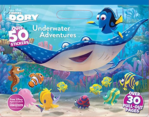 Underwater Adventures (Finding Dory Floor Coloring Pad) book cover