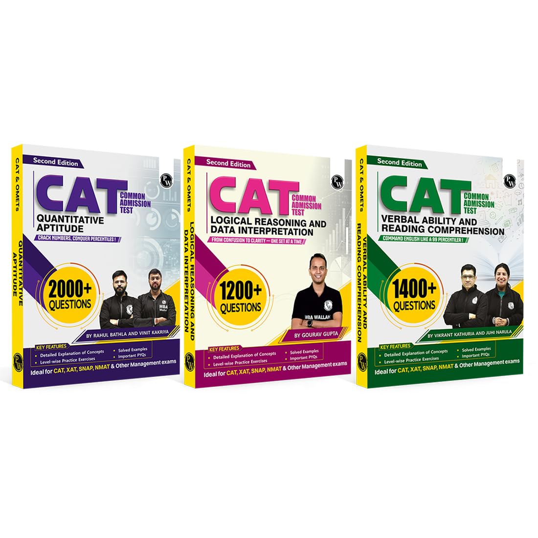 PW MBA Wallah Quantitative Aptitude, Verbal Ability & Reading Comprehension, Logical Reasoning & Data Interpretation for CAT 2027| Combo Set of 3 Books | For XAT, SNAP, NMAT & Other Management Exams