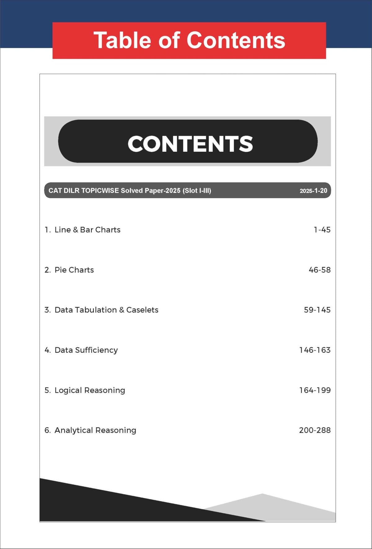 Disha 43 Topic-wise CAT Data Interpretation & Logical Reasoning (DILR) Previous Year Solved Papers (2025 - 1994) 19th edition | Previous Year Questions PYQs for CAT 2026