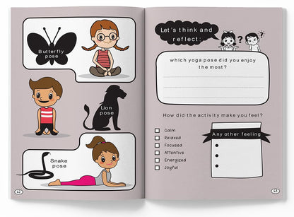 Mindfulness Journal Activity Book For Kids Daily Reflection, Gratitude Prompts, Breathing Exercises & Doodle Space | Ages 6–10 | Build Calm, Focus & Positivity