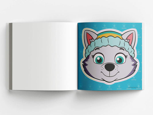 Paw Patrol Mask Party Book: 8 Pop-out Masks With Bands (Put on Your Mask And Turn Into A Super Hero) book cover