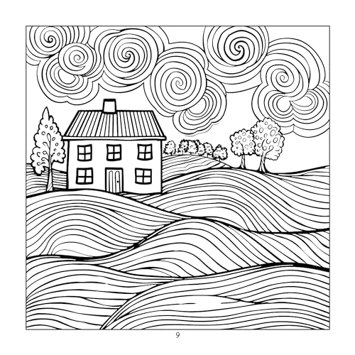 Mindfulness Nature Art: A Colouring Book for Adults - Ocean Wave Art - Mind Relaxing, Stress Relieving Coloring Book - Fine Print