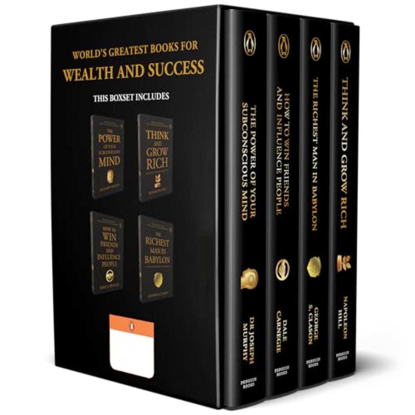World's Greatest Books for Wealth and Success (Set of 4 books - Ideal Gift Set): Motivational Self-Help for Personal Development & Financial Growth | Power of Subconscious Mind, Think & Grow Rich & More