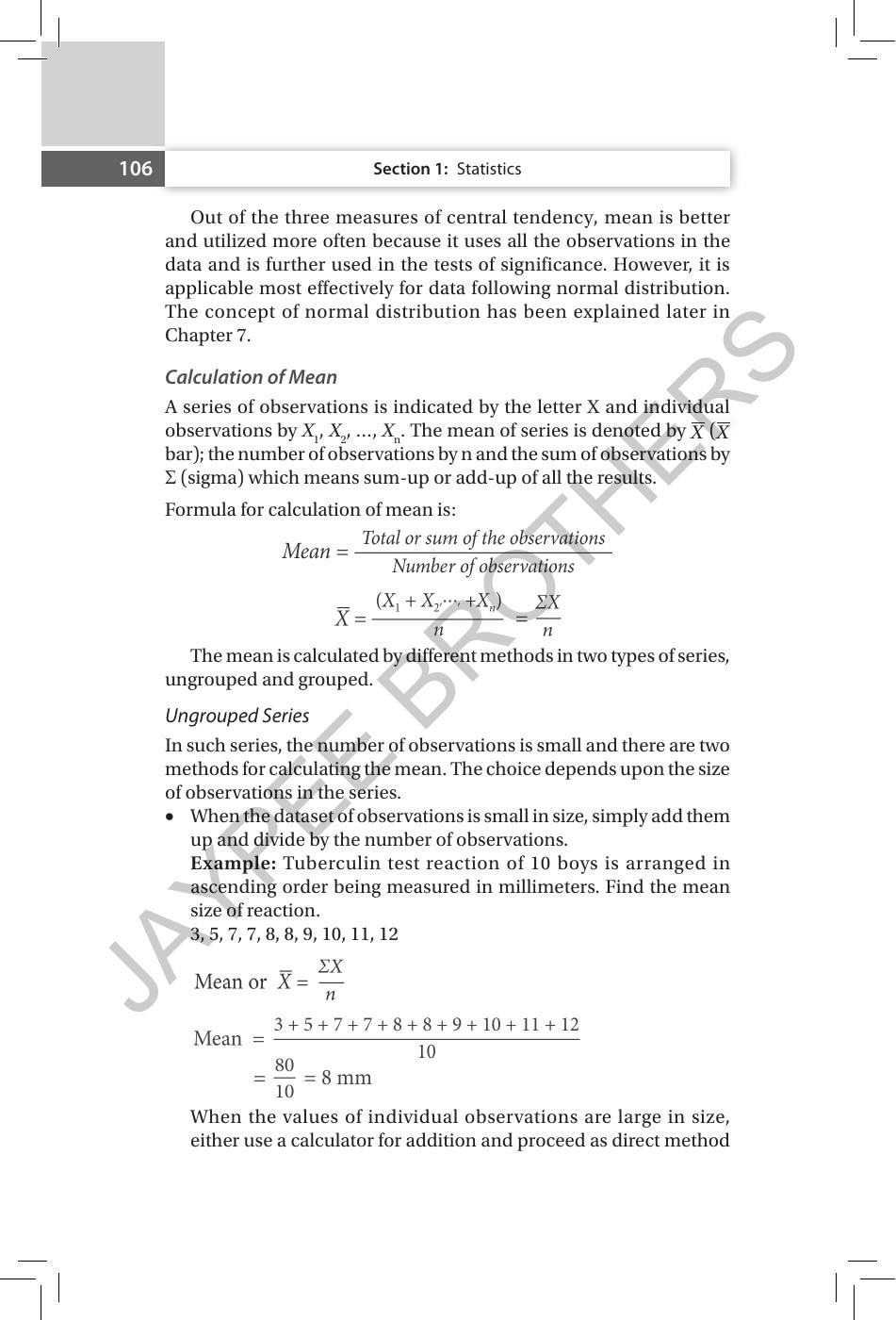 Mahajan's Methods in Biostatistics for Medical Students and Research Workers, 11/E | New Chapters on Nonparametric Tests and Kaplan-Meier Survival Analysis | Chapter-wise Question Bank: 1
