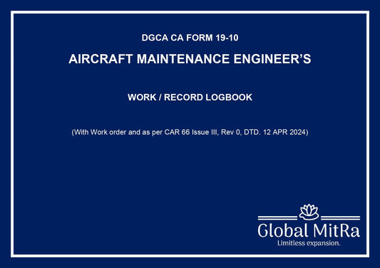 Aircraft maintenance Engineer's work/ record logbook