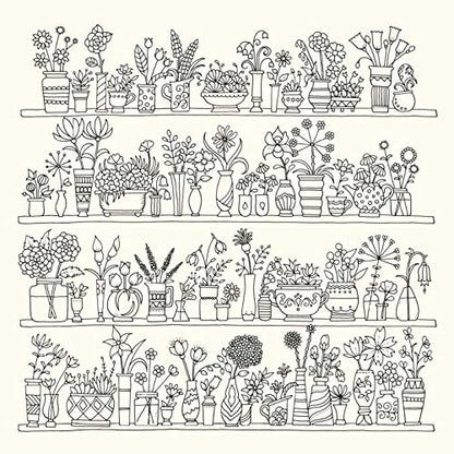 World of Flowers: A Colouring Book and Floral Adventure