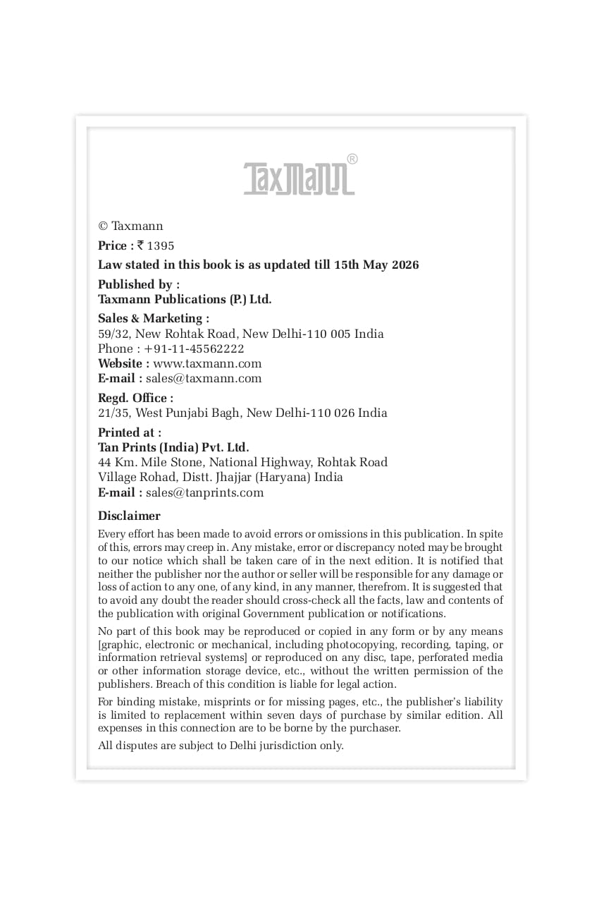 Taxmann's New Labour Codes with Labour Rules – Single-volume Desk Companion Bringing All Four Codes | 2026 Central Rules | Model Standing Orders FAQs—with Two-Way Tables | Comparative Study