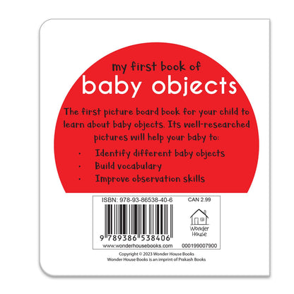 My First Book of Baby Objects | First Everyday Objects Board Book for Babies, Toddlers & Preschoolers | Learn About Common Baby Items with Bright Pictures | Early Learning Book for Kids Ages 0-3 Years