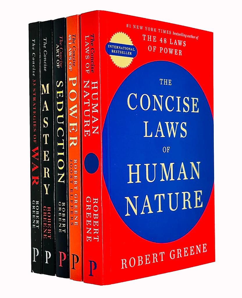 Robert Greene 6 Books Collection Set (Mastery, The Laws of Human Nature, The Daily Laws & 3 More)