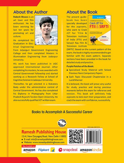 A Guidebook to Crack JET for Film & Television Institute of India (FTII) and Satyajit Ray Film & Television Institute (SRFTI)