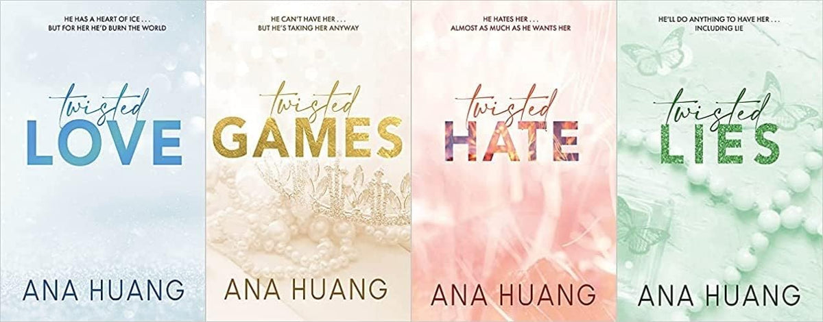 Twisted Series Set of 4 Books by Ana Huang – Twisted Love, Games, Hate & Lies Paperback