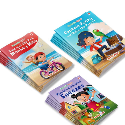 Story Books for Kids - Fourth Reader (Illustrated) (Set of 6 Books) - Phonic stories - Bedtime Stories - Age 5 + - Read Aloud to Infants, Toddlers