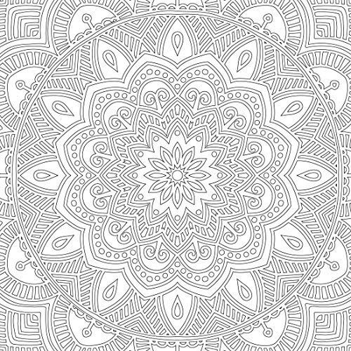 Refreshing Mandala – Colouring Book for Adults Book 1 | Intricate Mandala Designs for Mindfulness, Relaxation & Creativity | High Quality Paper for Pens, Pencils & Markers