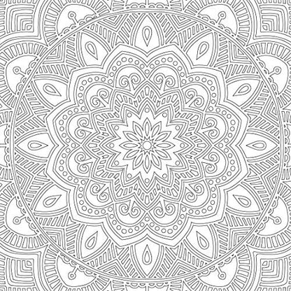 Refreshing Mandala – Colouring Book for Adults Book 1 | Intricate Mandala Designs for Mindfulness, Relaxation & Creativity | High Quality Paper for Pens, Pencils & Markers