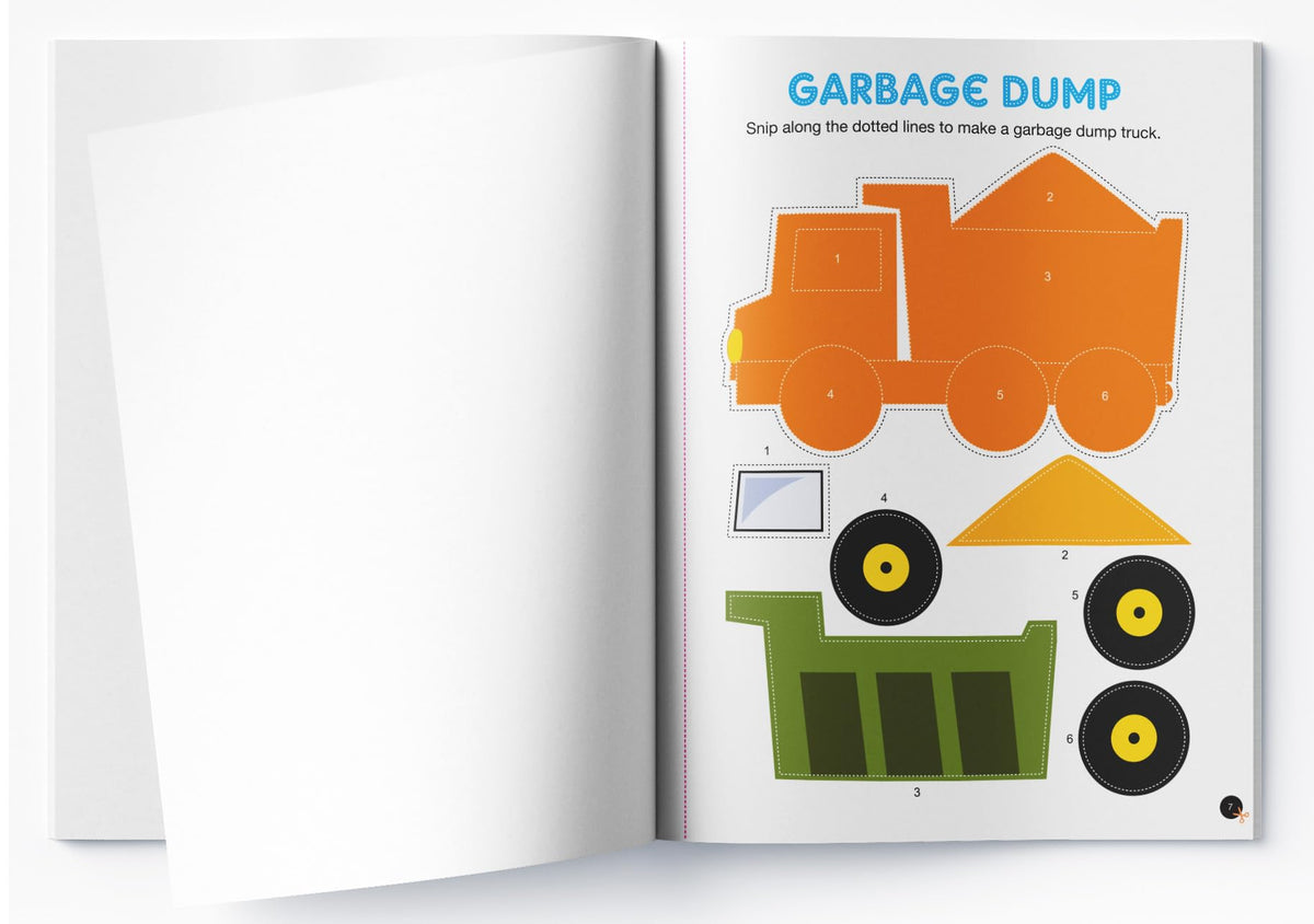 Scissor Skills: Vehicles (Activity Book for Kids)