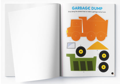 Scissor Skills: Vehicles (Activity Book for Kids)