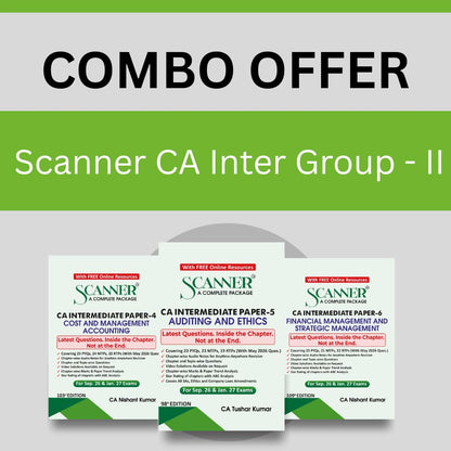 Scanner CA Inter Group 2 - Combo | Sep.26, Jan. 27 & May. 27 Exams: 1 (Scanner Series)