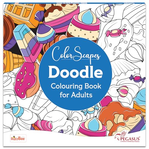 Pegasus Mandala Art Colouring Book for Adults with tear out sheets - Advanced doodle coloring books | Improves mindfulness and relaxing for 9 + years