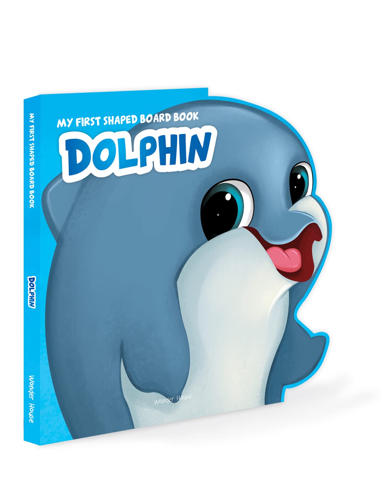 My First Shaped Board book - Dolphin, Die-Cut Animals, Picture Book for Children book cover