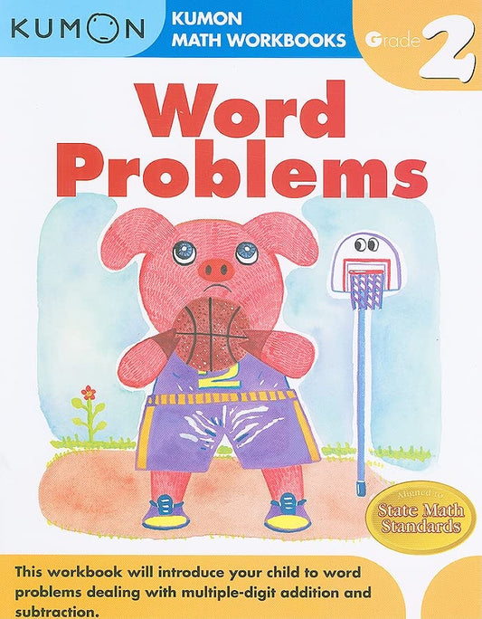 Word Problems  Grade 2 by Kumon Pub North America Limited (Author) book cover