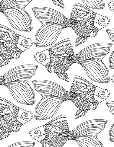 Ocean Adult Colouring Book for Peace & Relaxation | Underwater Scenes, Sea Creatures, and Marine Magic for Mindful Creativity and Stress Relief