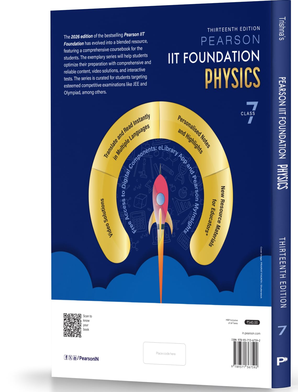Pearson IIT Foundation' 26 Class 7 Physics Chemistry Mathematics Biology| NEET, NTSE & Olympiad Exams| Free acess to Online Assessments, Video Solutions & Interactive Tests