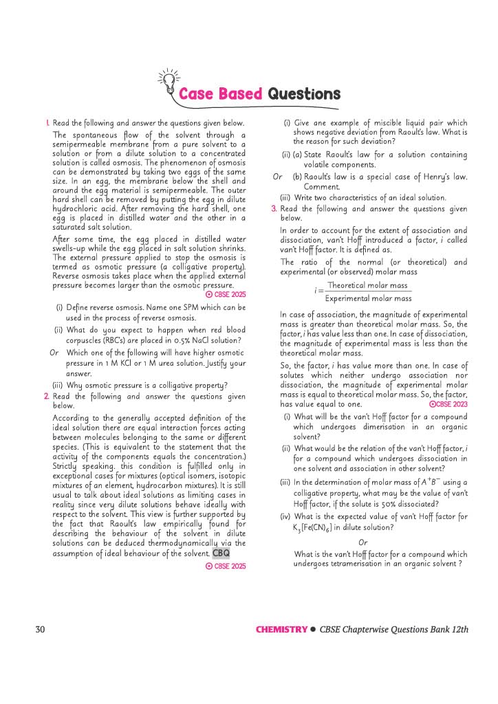 Arihant CBSE Question Bank Class 12 Chemistry For Board Exam 2027 | Chapterwise PYQs (2026–2016) with Revision Theory, Detailed Solutions, Exam Tips & Sample Papers As per Latest CBSE Syllabus
