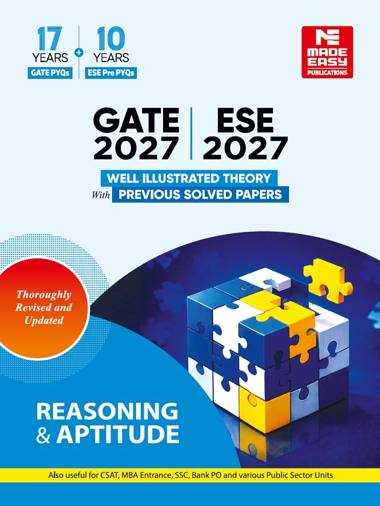 GATE & ESE Prelims 2027 Reasoning & Aptitude: Theory + Solved Papers
