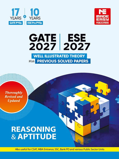 GATE & ESE Prelims 2027 Reasoning & Aptitude: Theory + Solved Papers