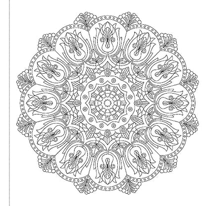 Mandala Art Book for Kids Tear Out Sheets (Enhance Art Coloring, Drawing Skills, Mandala Practice) High Quality Big 160 GSM for Frame After Colouring - Perfect Gift for Teens