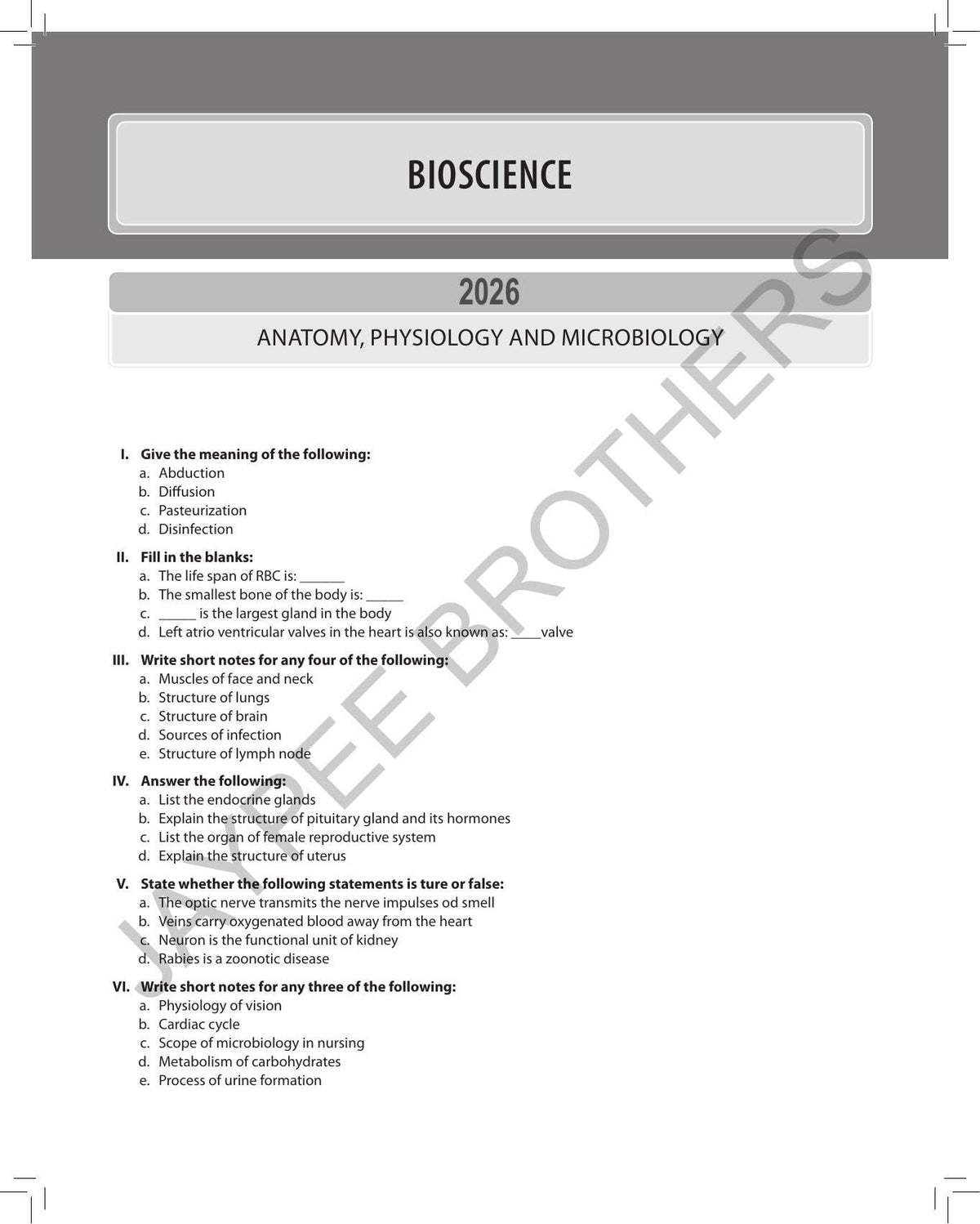 NURSING Solved Question Papers for General Nursing and Midwifery 1st Year (2022-2026), 5/E | Last 5 Years' Solved PYQs as per INC Syllabus for GNM Students: 1