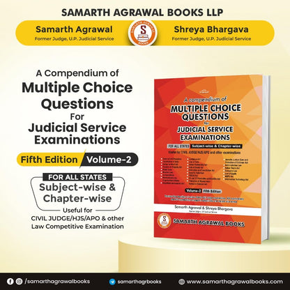 Samarth Agrawal A Compendium Of MULTIPLE CHOICE QUESTIONS for JUDICIAL SERVICE EXAMINATIONS For all States Useful for Civil Judge/HJS/APO and Other Examinations 4th Edition English