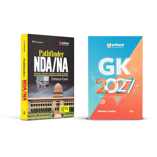 Arihant Pathfinder NDA/NA Entrance Exam and GK 2027 Combo | Complete NDA & Naval Academy Preparation Book with Study Notes, 8000+ MCQs & PYQs | General Knowledge 2027 | For NDA I & II | English Medium