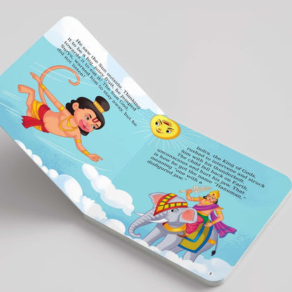 Story Books for Kids - Krishna, Hanuman, Ganesha, Rama (Set of 4 Books) - Illustrated Board Book for Children - Cultural and Traditional Stories for ... Mythology Stories for Kids - Age 0 - 2 Years