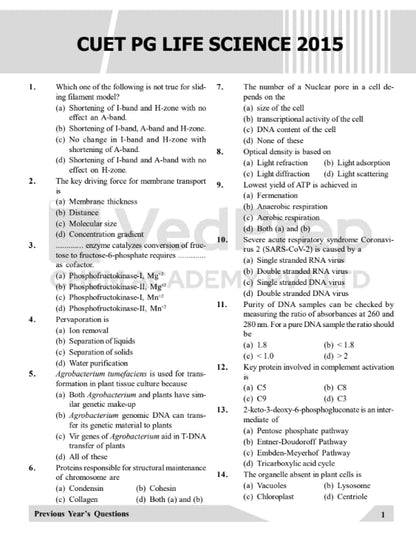 VedPrep CUET PG Zoology PYQS 2015-2026, Previous Year Questions with Solutions, Practice Exercise with solutions (2 Books)