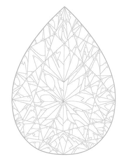Creative Haven Gemstones Color by Number (Adult Coloring Books: Art & Design)