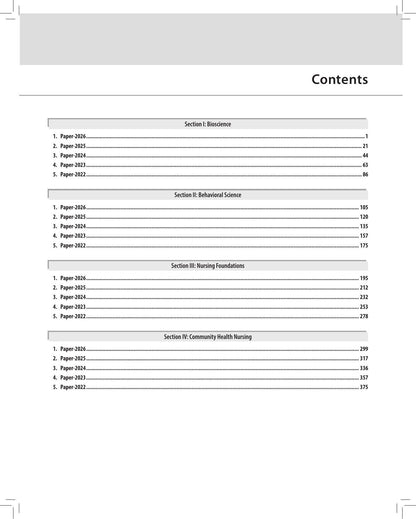 NURSING Solved Question Papers for General Nursing and Midwifery 1st Year (2022-2026), 5/E | Last 5 Years' Solved PYQs as per INC Syllabus for GNM Students: 1