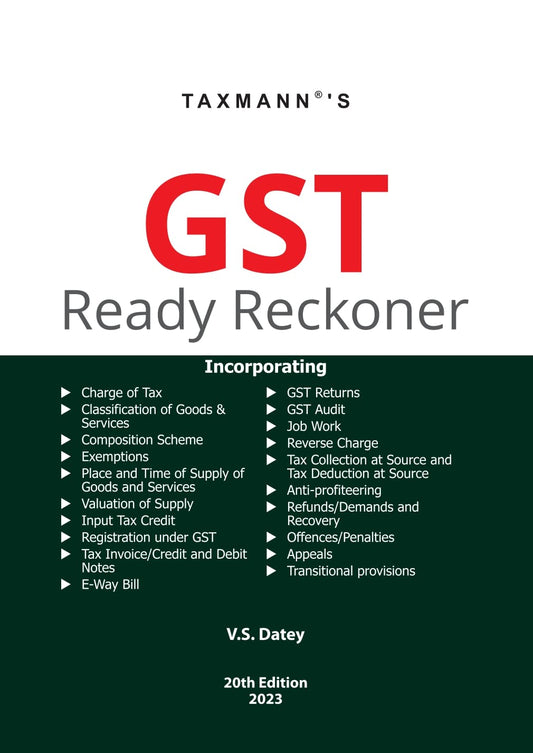 Taxmann’s GST Ready Reckoner [2023]