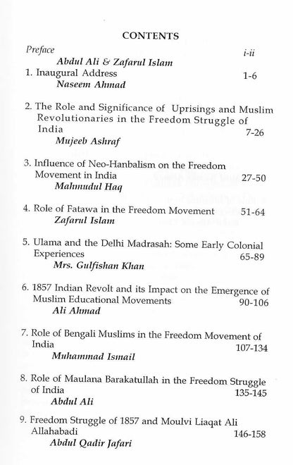 Role of Muslims in the Freedom Movement of India