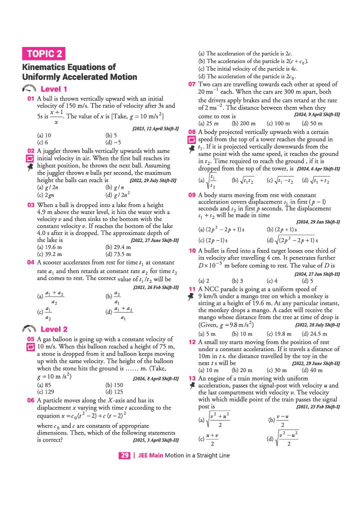 Arihant 8 Years JEE Main Physics PYQ Book 2027 | Chapterwise, Topicwise & Levelwise 3000+ MCQs| NTA Authenticated Answers, Chapter Weightage, Revision Questions & Topicwise Worksheets