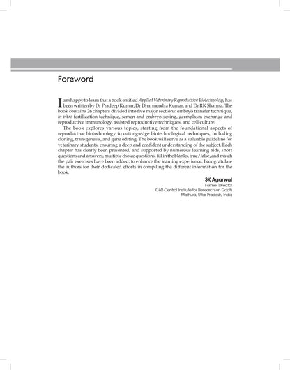 Applied Veterinary Reproductive Biotechnology (PB - 2026)