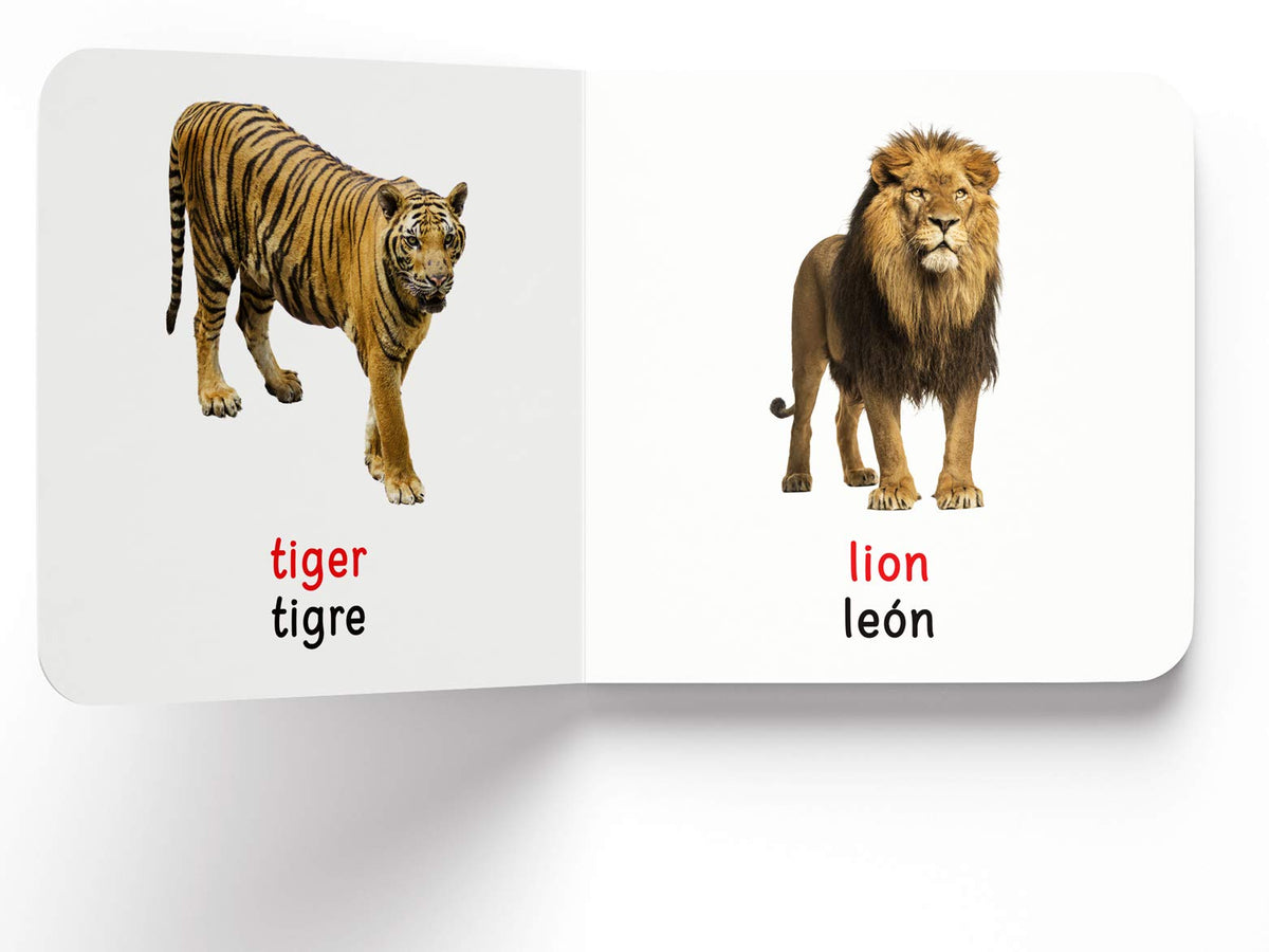 My First Book of Wild Animals - Animales Salvajes : My First English Spanish Board Book (English - Español)