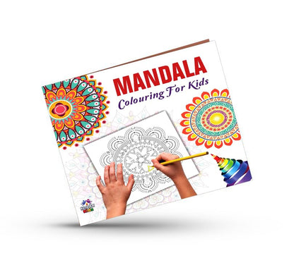 Mandala Art Book for Kids Tear Out Sheets (Enhance Art Coloring, Drawing Skills, Mandala Practice) High Quality Big 160 GSM for Frame After Colouring - Perfect Gift for Teens