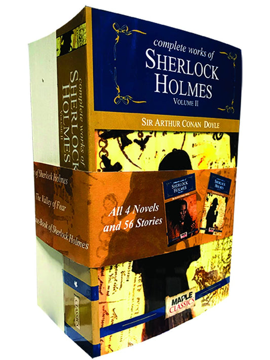 The Complete Sherlock Holmes (Vol I and II - Set of 2 Books) - Complete Collection of 4 Novels and 56 Short Stories by Sir Arthur Conan Doyle (Author) book cover
