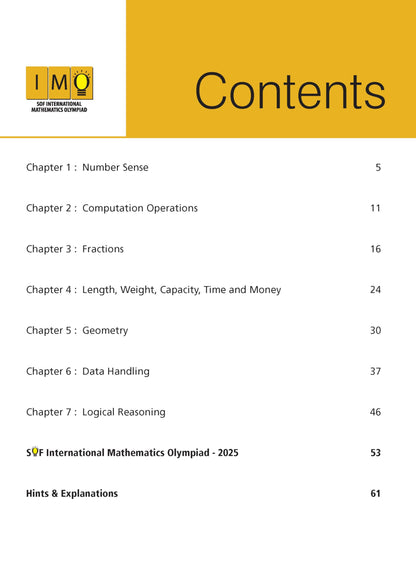 MTG International Mathematics Olympiad (IMO) Workbook Class 4 - Chapter-wise MCQs with Achievers Section - SOF Olympiad Books For 2026-27 Exam