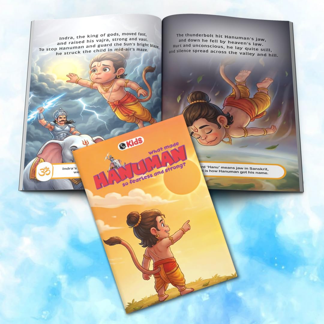 Mythology Story of Gods For Kids (Set of 5 Books) | Ganesha, Hanuman, Krishna, Rama, Bhakta Prahlad & Vishnu | Colourfully Illustrated Easy Spiritual Tales with Moral Values