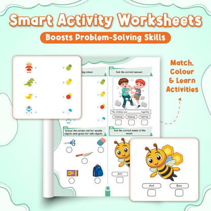 555 Adventure Activity Book for Kids, Theme Based Activity with Puzzles, Mazes, Scribbles & Brain Games, Includes 500+ Free Worksheets & Parenting Tips