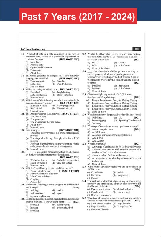 Disha The All New Professional Knowledge for IBPS & SBI Specialist IT Officer Bank Exams with PYQs & 15 Practice Sets 9th Edition